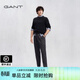 GANT/甘特秋冬款經(jīng)典純色微錐形小腳男褲松緊腰毛呢百搭休閑褲 90-深灰色 48