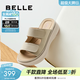 百麗（Belle）質(zhì)感勃肯鞋女商場(chǎng)同款厚底外穿休閑拖D9J1DBT5 杏色 34 (220mm)