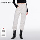 MISS SIXTY含羊絨牛仔褲女裝白色低腰寬松復古顯瘦蘿卜褲錐形褲子 白色 27