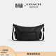 蔻馳（COACH）奧萊男女同款經(jīng)典標志口袋細節FINN斜挎包單肩包通勤 QB/炭黑色/黑色