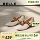 百麗扣帶時(shí)裝瑪麗珍女春真皮時(shí)尚優(yōu)雅鞋3O607AQ5 米色 36