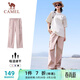 駱駝（CAMEL）速干工裝女褲戶(hù)外登山旅行休閑梭織長(cháng)褲 J25BAYL6079 山茶粉 M