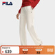 FILA 楊冪同款斐樂(lè )官方女裝針織長(cháng)褲2025冬季新款時(shí)尚簡(jiǎn)約休閑YODAR褲 霧蓮白-IV M 165/66A/M