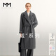 麥檬MM1OOALPACA羊駝蘇力長(cháng)毛 皮草感經(jīng)典1018O1大衣毛呢外套 巖石灰5F8970682 150/76A/XS（100斤以下）