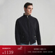 FULL MONTY【哈靈頓夾克】黑藏青男士天絲棉G9復古外套商務(wù)行政春秋休閑上衣 黑藏青色30016 M 48