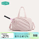 BAGSMART網(wǎng)球包戶(hù)外羽毛球包女球拍運動(dòng)包輕便健身包旅行包單肩斜挎包背包 櫻花粉（可容納15.6英寸筆記本）