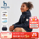 哈吉斯（HAZZYS）品牌童裝女童外套秋新款三防透氣彈力挺括有型連帽厚風(fēng)衣 藏藍 130