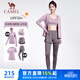 駱駝（CAMEL）防曬瑜伽套裝女健身運動(dòng)服五件套YK2225L5493B杜若紫L