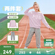 NIKE3BRAND 耐克男女童紅色拜年服純棉衛衣+長(cháng)褲2件套兒童舒適套裝