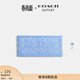 蔻馳（COACH）奧萊女士經(jīng)典標志金屬光澤頭巾 霧藍色