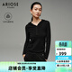 艾諾絲雅詩(shī)ARIOSEYEARS冬季新款100%羊毛修身針織衫打底衫女30938077 黑色 S