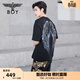 BOY LONDON【人間精靈】天使翅膀針織短袖春夏男女同款T恤N01145 黑色 M