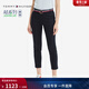 Tommy Hilfiger26春夏新款女裝四季款商務(wù)條紋腰帶彈力直筒修身九分休閑褲 【九分】藏青色DW5 （腰帶隨機） 36