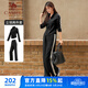 駱駝（CAMEL）立領(lǐng)健身女裝撞色修身兩件套運動(dòng)服 Y24CAWL6620 幻影黑 XXL