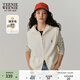 Teenie Weenie小熊女裝綿羊毛冬裝毛針織背心毛衣開(kāi)衫外套 象牙白 S 160