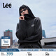 Lee舒適版高領(lǐng)拉鏈雙色混色效果女長(cháng)袖毛衣開(kāi)衫休閑LWT010878209 藏青色 M