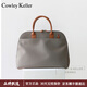COWLEY KELLER女士手提包托特包女包通勤商務(wù)公文包女斜挎包大容量文件包電腦包 卡其色 38*11*30cm 14英寸