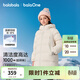 巴拉巴拉童裝兒童羽絨服男女童外套秋冬裝寶寶衣服中長(cháng)款保暖時(shí)尚上衣 淺卡其-番鴨絨-85%絨子【加厚保暖舒適】 165 成人可穿 （充絨量199g）