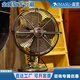香港IMASU金屬復古電風(fēng)扇臺扇家用仿古懷舊銹綠色工藝展示臺式搖頭扇全金屬設計景點(diǎn)古樸仿舊臺扇 香薰款8寸銹綠色金屬臺扇