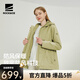 ROCK&ICE三合一沖鋒衣女款戶(hù)外防風(fēng)防水抓絨內膽登山服秋冬夾克保暖外套 低松綠/520 M【抓絨保暖鎖溫】
