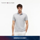 Tommy Hilfiger26春夏新款男裝珠地棉休閑商務(wù)通勤純色合身短袖T恤POLO衫 【經(jīng)典百搭】灰色P8F M （推薦：135-150斤）