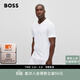 雨果博斯BOSS【經(jīng)典款】【T恤三件套】男棉質(zhì)平紋V領(lǐng)休閑短袖T恤 999-多色 M