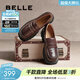 百麗（Belle）牛皮歡樂(lè )奏jk樂(lè )福鞋商場(chǎng)同款百搭休閑鞋D2P1DAA5預售 啡色 37 (235mm)