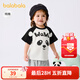 巴拉巴拉嬰兒t恤寶寶上衣女童衣服男童短袖夏裝甜美可愛(ài) 黑色90001 100