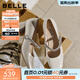 百麗（Belle）白月光瑪麗珍鞋女26春商場(chǎng)款牛皮高跟單鞋F1Y1DAQ6預售 金色 5.5cm跟高 37