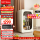 美的（Midea）可愛(ài)多96升冰吧冷藏家用客廳小冰箱辦公室冰吧茶葉飲料水果蔬菜保鮮柜小型紅酒柜JC-96GMR國家補貼