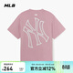 MLB短袖t恤女男運動(dòng)大LOGO百搭休閑25秋季新3ATSB6453-50PKM-L