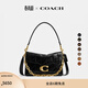 蔻馳（COACH）新款女士Chain Tabby菱格紋絎縫26號鏈條斜挎包真皮女包 B4/黑色