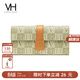 VANESSA HOGAN VH女包個(gè)性錢(qián)包老花卡包長(cháng)款皮夾日常多功能實(shí)用包女士生日禮物 綠色-禮盒裝