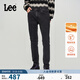 Lee商場(chǎng)同款709修身錐形黑灰暖巖恒溫男保暖牛仔褲 黑灰色 29褲長(cháng) 31