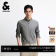 杰克·瓊斯（JACK&JONES） 男裝秋季標準正肩純棉舒適親膚通勤休閑百搭長(cháng)袖襯衫225305021