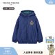 Teenie Weenie Kids小熊童裝25年男女童學(xué)院簡(jiǎn)約拉鏈連帽棉服外套 藏青色 120