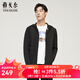 雅戈爾（YOUNGOR）T恤男士春夏中青年男長(cháng)袖T恤拉鏈衛衣 黑色VWWY533092ADA 2XL