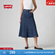 Levi's李維斯春夏女士美式復古時(shí)尚簡(jiǎn)約潮流休閑牛仔裙 中藍 L (28)