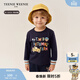 Teenie Weenie Kids小熊童裝25年男女寶寶印花圓領(lǐng)長(cháng)袖T恤衫 藏青色 120 cm