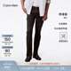 Calvin KleinJeans【免費改褲】四季款男士休閑通勤ck黑色洗水修身微彈牛仔褲 W0J-牛仔黑灰 32