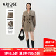 艾諾絲雅詩(shī)ARIOSEYEARS春秋季新品收腰顯瘦氣質(zhì)中長(cháng)款風(fēng)衣連衣裙20819093 摩卡棕 L