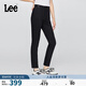 Lee25秋冬新品舒適經(jīng)典五袋款高腰黑色女牛仔褲 黑色  26 