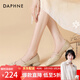 DAPHNE達芙妮瑪麗珍女鞋粗跟中跟單鞋氣質(zhì)仙女風(fēng)2026春季新款百搭淑女 香檳色 37 (235mm) 標準碼