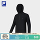 FILA 斐樂(lè )官方男士針織連帽外套秋冬健身運動(dòng)基礎簡(jiǎn)約上衣