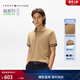 Tommy Hilfiger26春夏新款男裝珠地棉撞色領(lǐng)口短袖T恤/鑲邊袖口修身POLO衫 【鑲邊袖口】駝色RBL (修身版) XL (推薦：165-180斤)