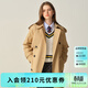 ELAND衣戀風(fēng)衣女英倫風(fēng)雙排扣外套新款 卡其色(35)Beige S /160