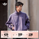adidas寬松日常舒適運動(dòng)夾克外套男女春季新款阿迪達斯官方三葉草   暗紫羅蘭 (推薦選大一碼)   M