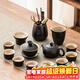 匠序黑陶功夫茶具整套家用泡茶三才蓋碗茶壺套裝辦公室茶具禮盒裝 黑陶蓋碗西施壺13件套+茶道