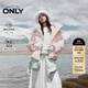 ONLY2025冬季新款90白鴨絨減齡蓬松云朵感連帽羽絨服女|125423014 C38靜謐紫羅蘭 S
