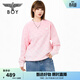 BOY LONDON【黑翼金章】春季男女同款潮牌高街圓領(lǐng)套頭衛衣N03904 粉色 S